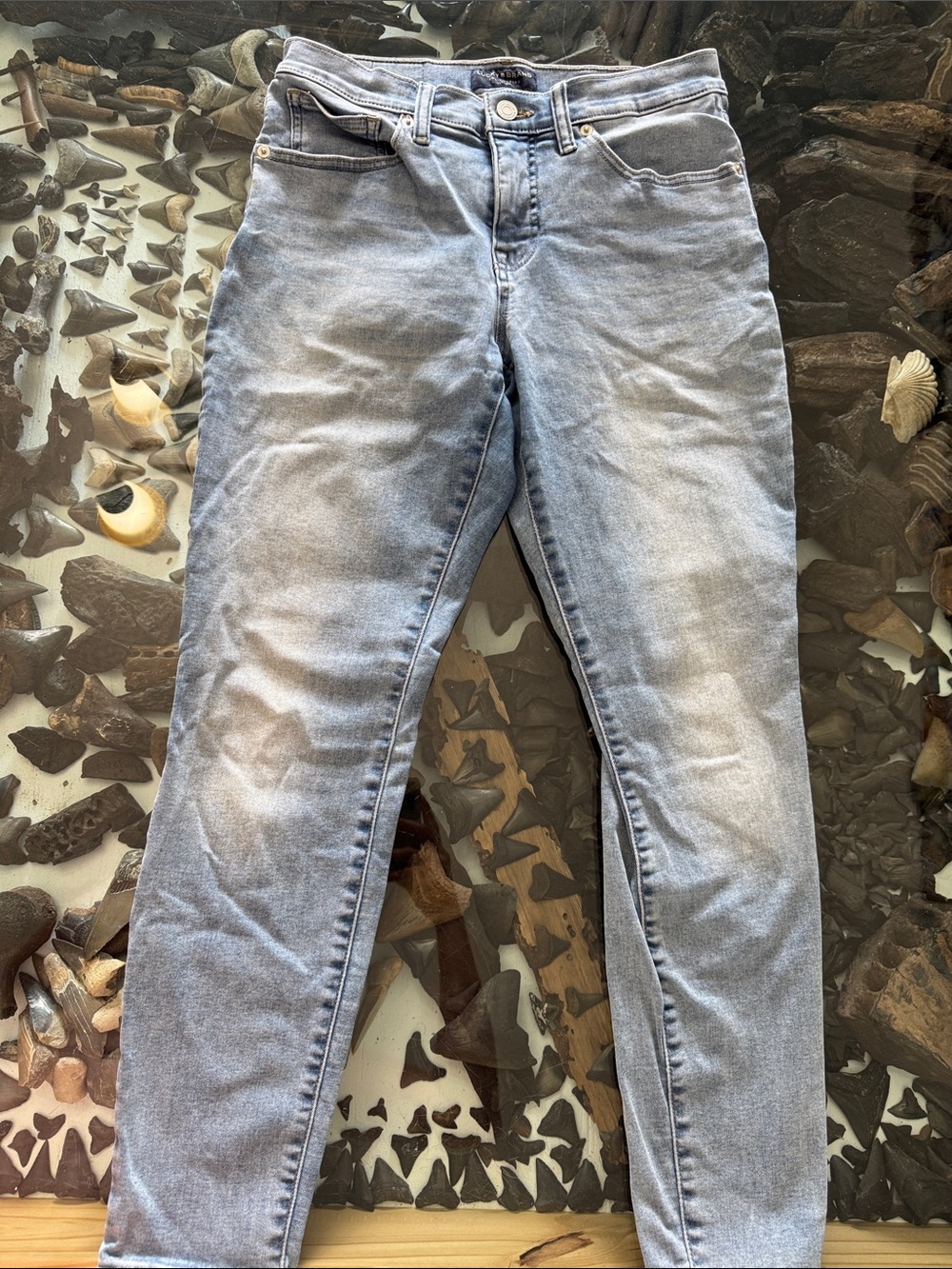 Lucky Brand Washed Light Blue Skinny Jeans